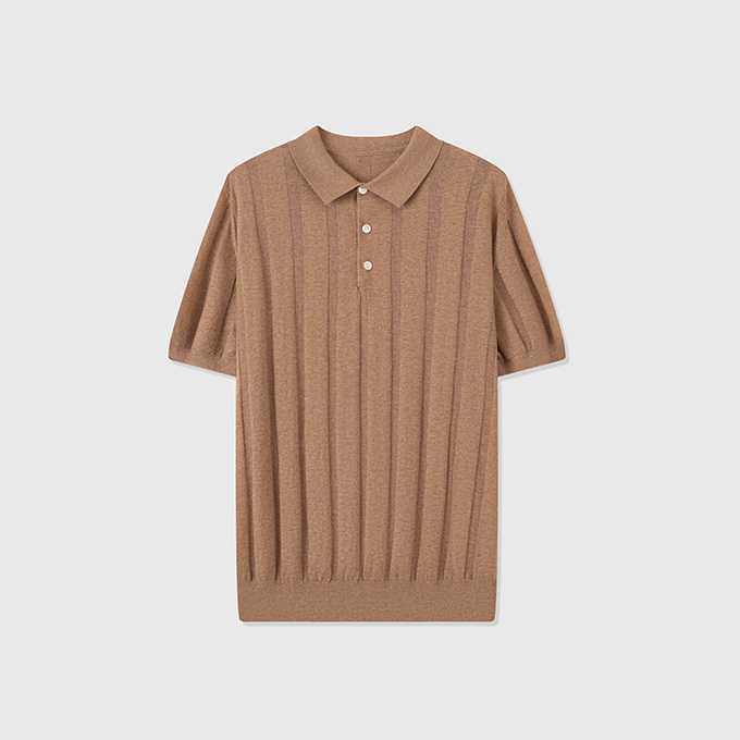 loro piana mayreau cotton linen textured short sleeve polo shirt